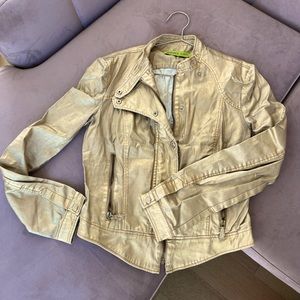 Versace Jeans Couture Gold Metallic Jacket ✨💎